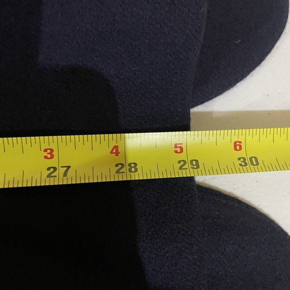 Sag Harbor Navy 100% Wool Blazer Women's Size 14 Classic Career Jacket - Picture 12 of 13